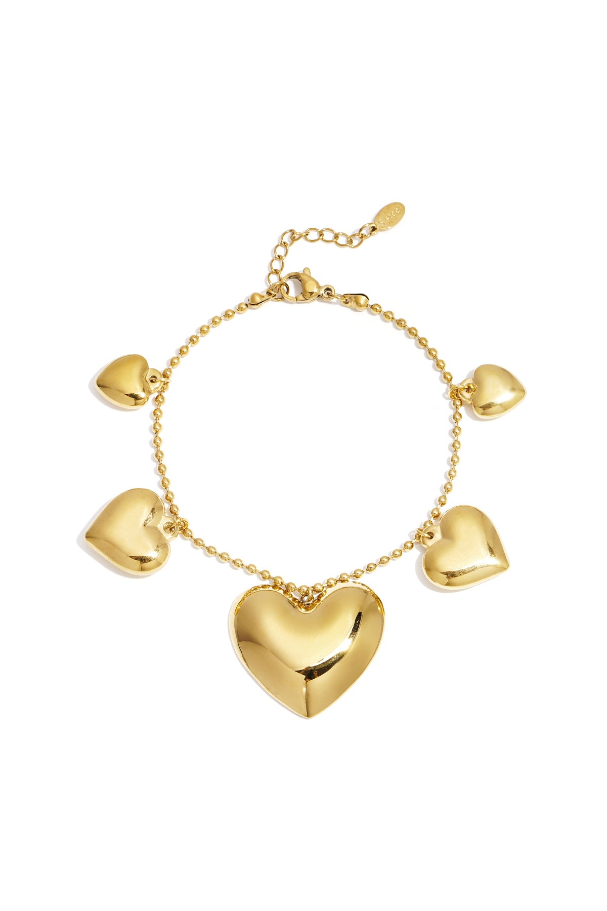 Armbanden Met Bedel Van Roestvrij Staal, Hart