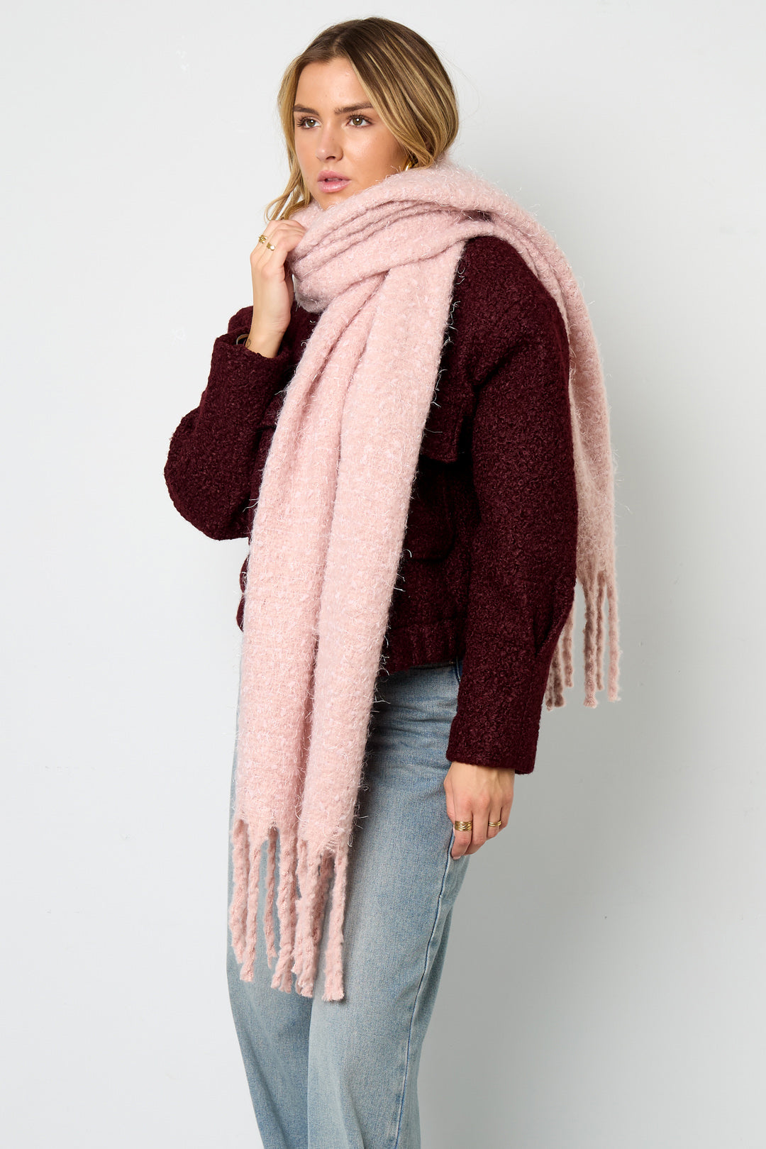 Wintersjaals Effen Kleur
