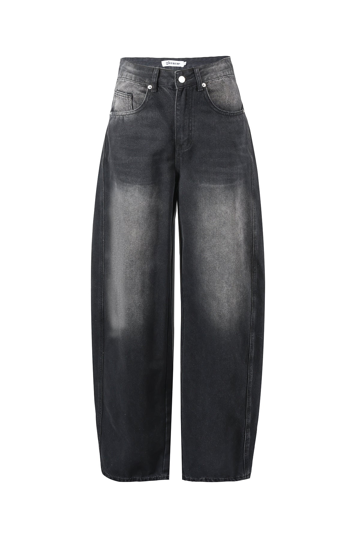 Hoge Taille Wijdbeen Denim Broek