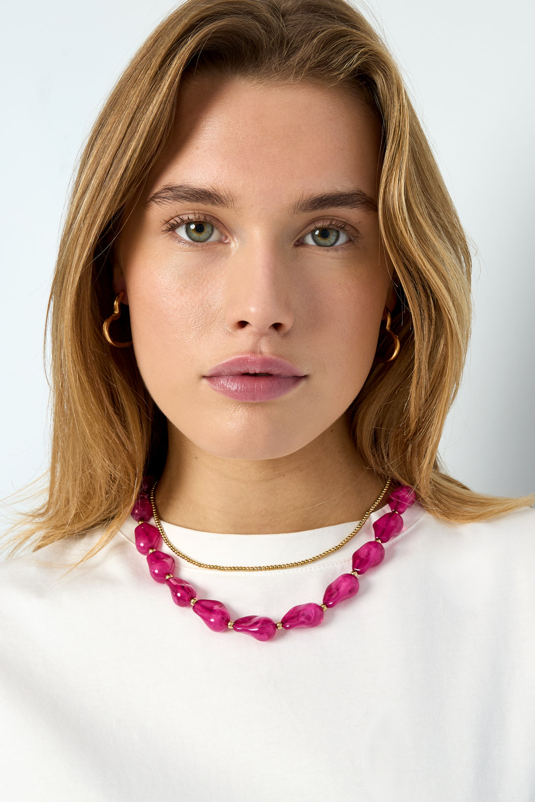 Chique Korte Ketting Met Kralen