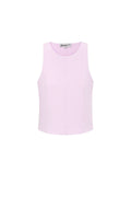 Gebreide Nylon Mouwloze Top 