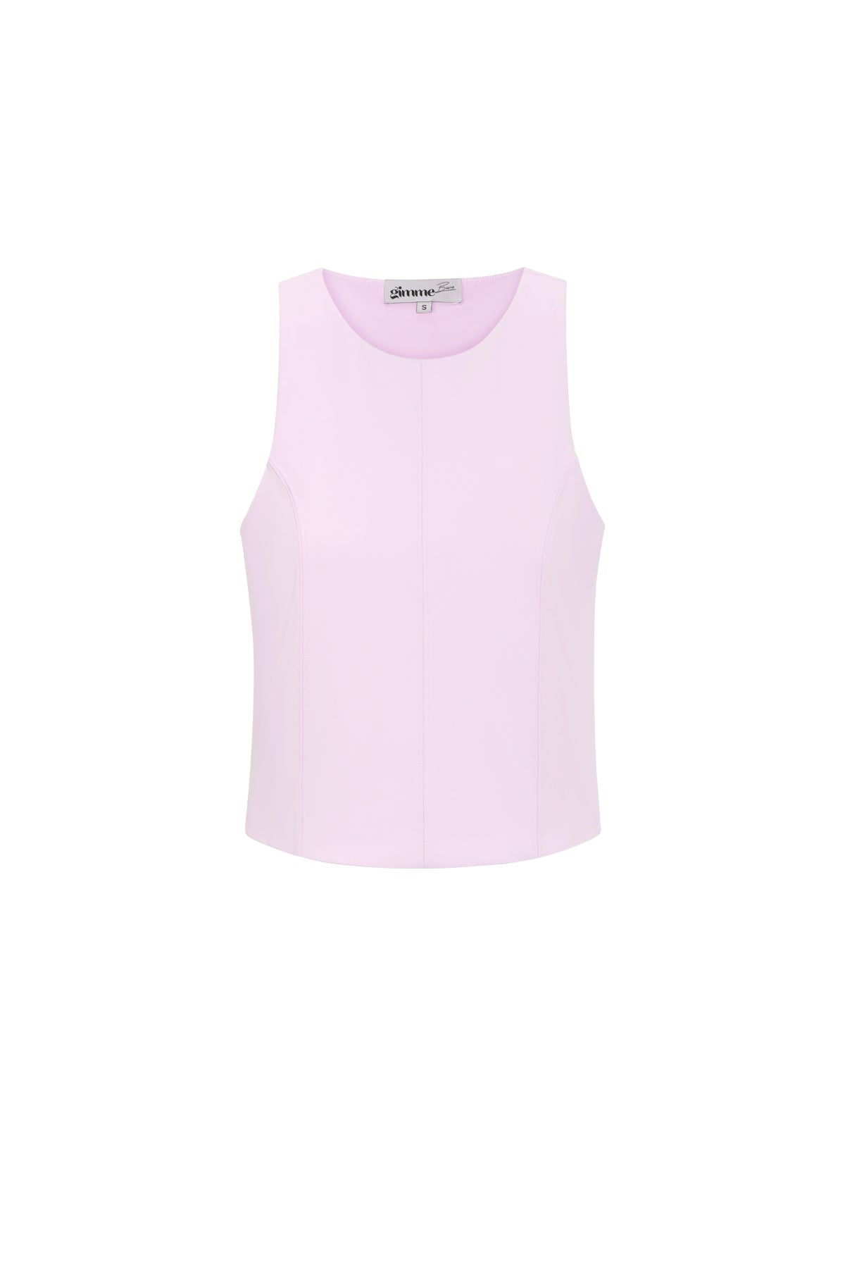 Gebreide Nylon Mouwloze Top 