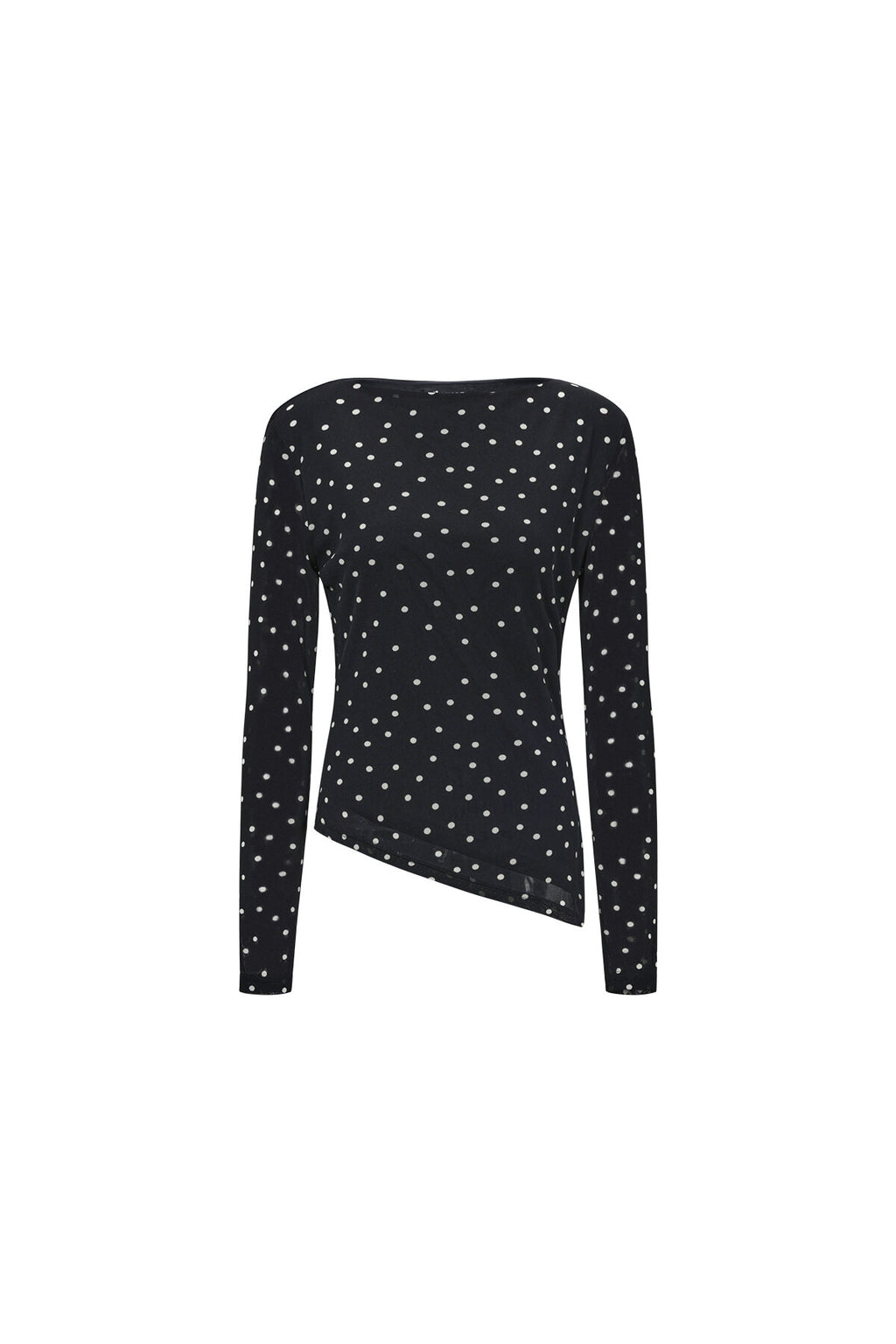 Lange Mouw Blouse met Stippen