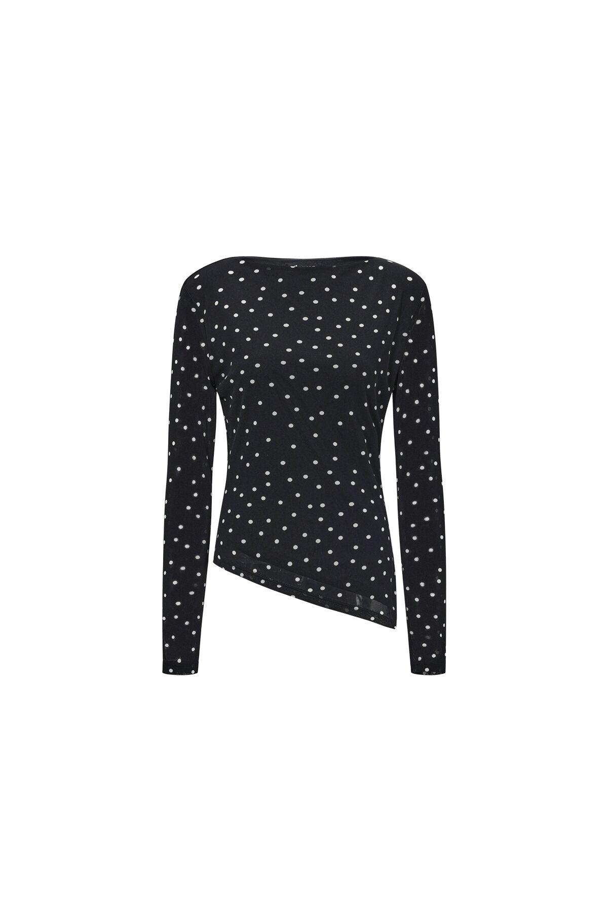 Lange Mouw Blouse met Stippen