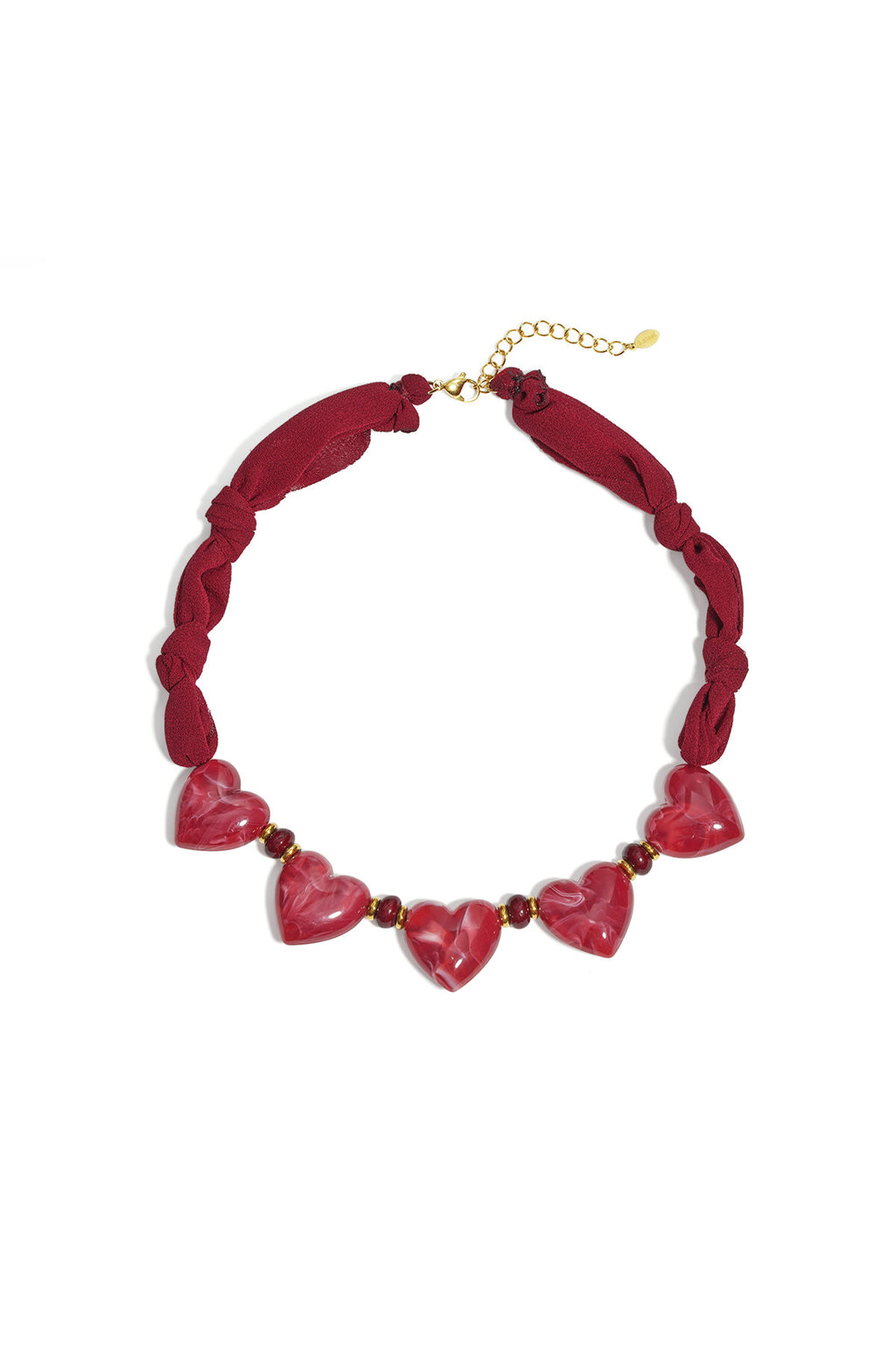 Elegante, Gevlochten Ketting Met Hartjes