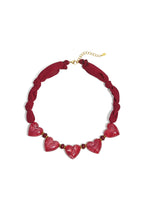 Elegante, Gevlochten Ketting Met Hartjes
