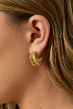 Small Double Braided Hoops Oorbellen