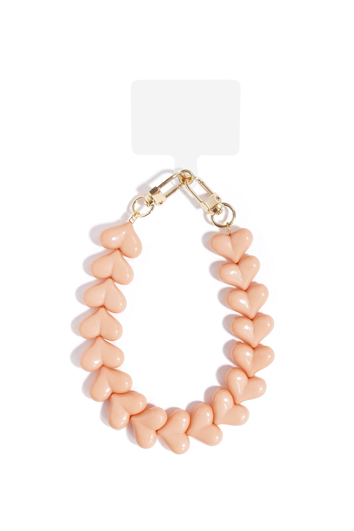 Acryl Hart Telefoonketting