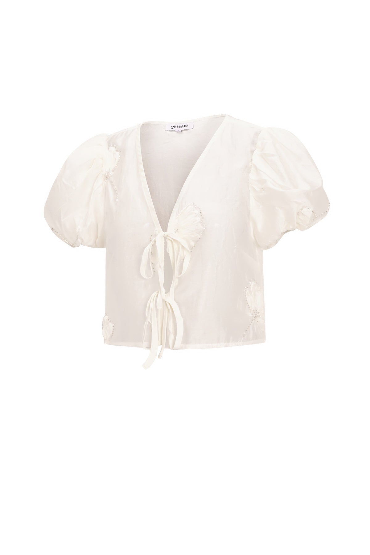 Korte Mouw Top Bohemian Floral Print Bow
