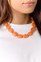 Ketting Met Squoval Kralen