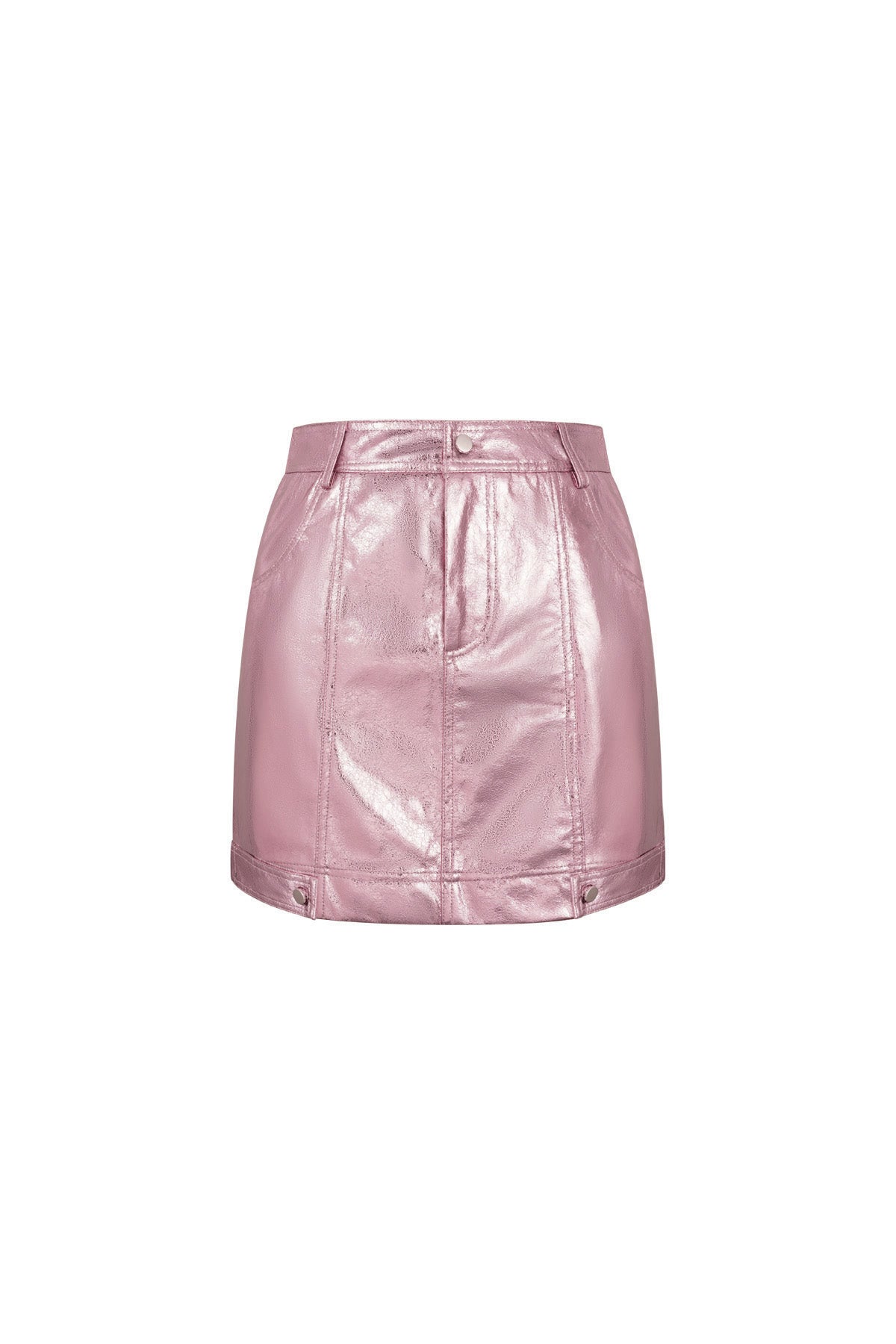 PU Minirok Sexy Solide Kleur 