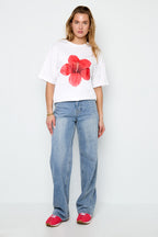 T-shirt Met Tropische Bloemen