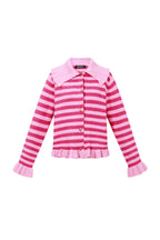 Gebreide Cardigan Casual Strepen