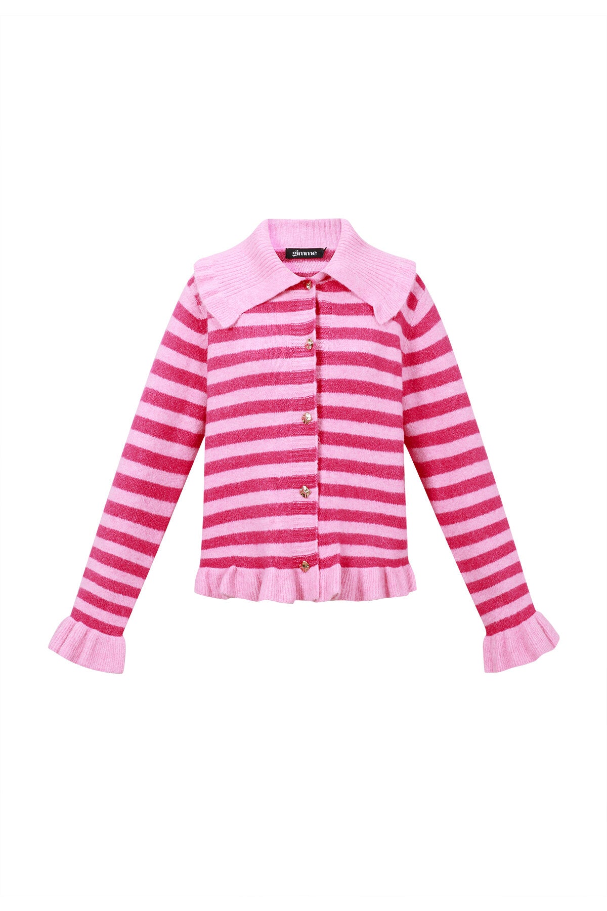 Gebreide Cardigan Casual Strepen