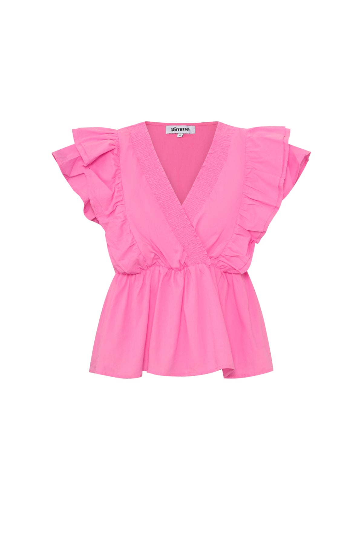 Mouwloze Top Elegant Ruches Rand 