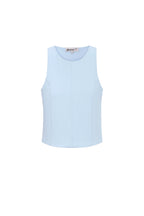 Gebreide Nylon Mouwloze Top 
