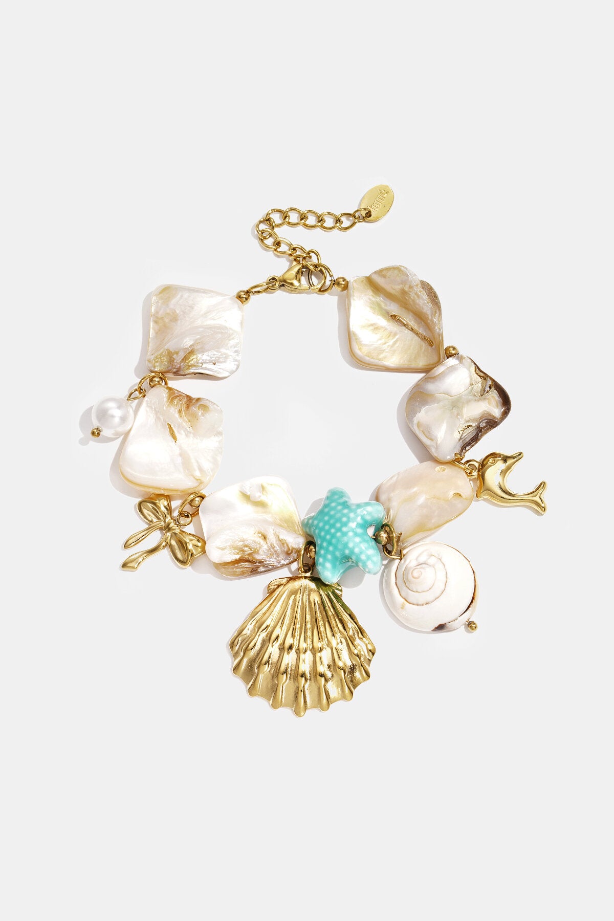 Elegante Gouden Kralenarmband