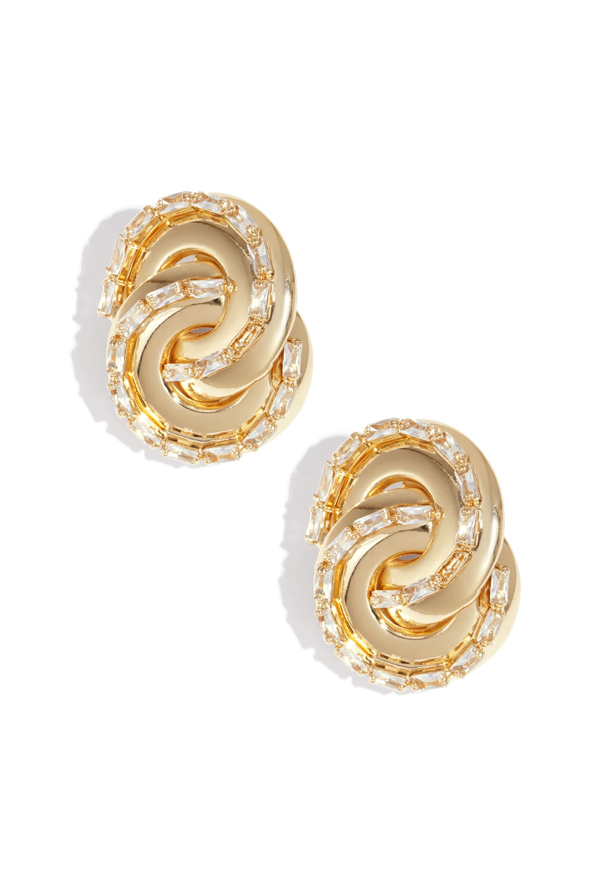 Elegante Oorknopjes Met Een Onregelmatige Vorm