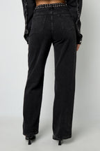 All Fit Zwart Denim Broek