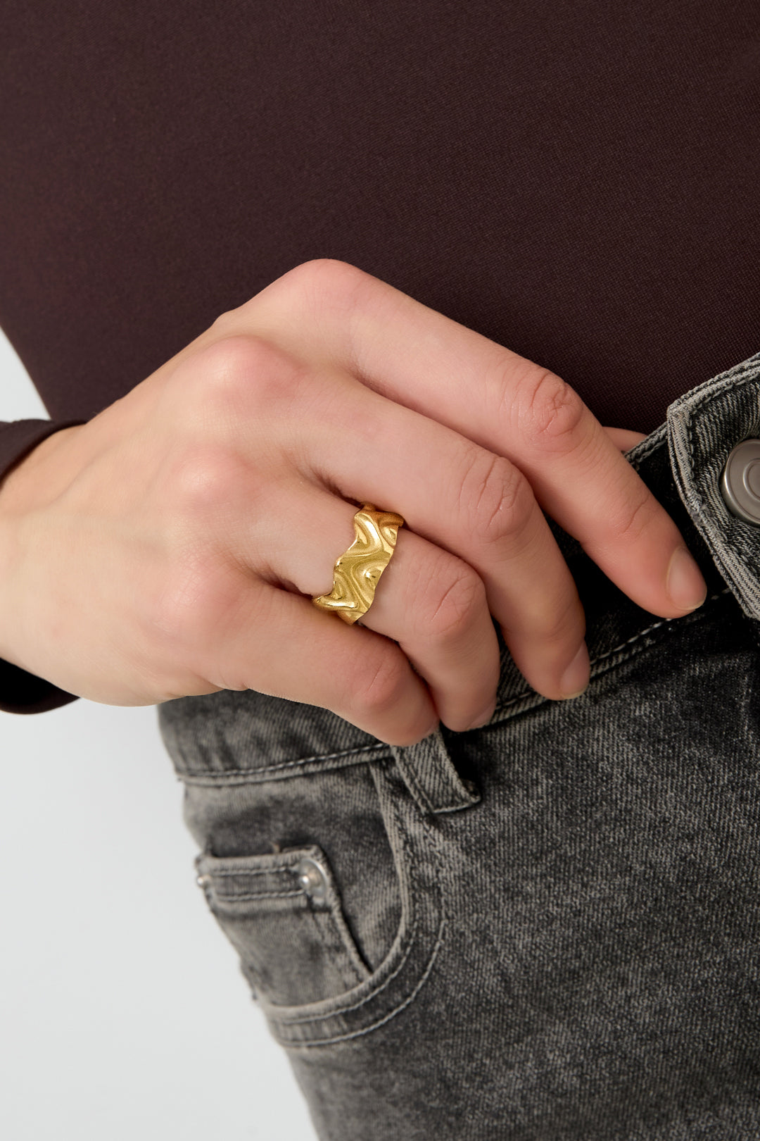 Minimalistische Ringen Onregelmatige Vorm