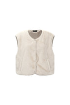 Mouwloos Vest Van Imitatiebont