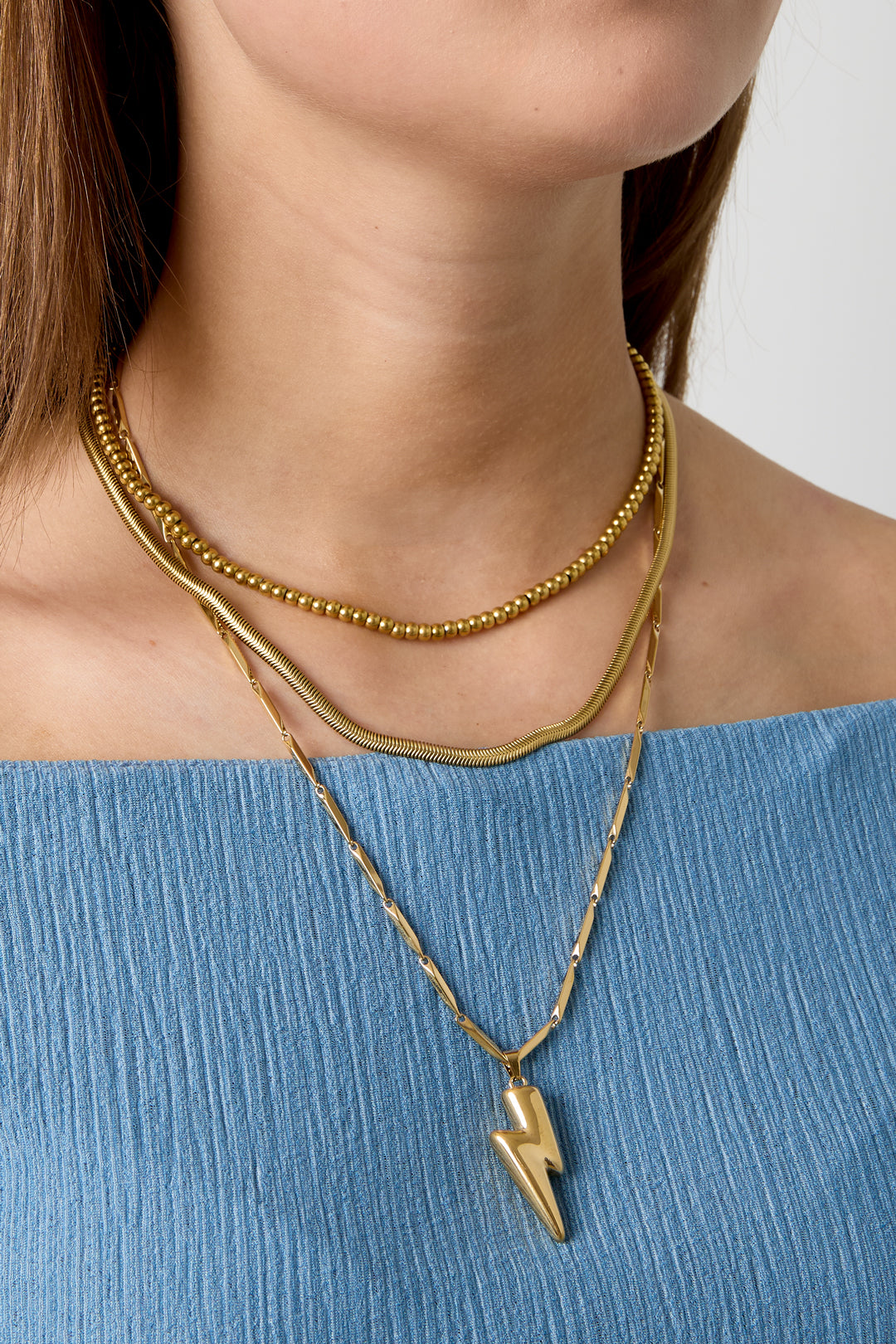 Ketting Met Opvallend Bliksemschicht
