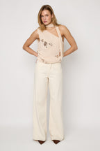 Elegante Mouwloze Top Met Bloemenprint