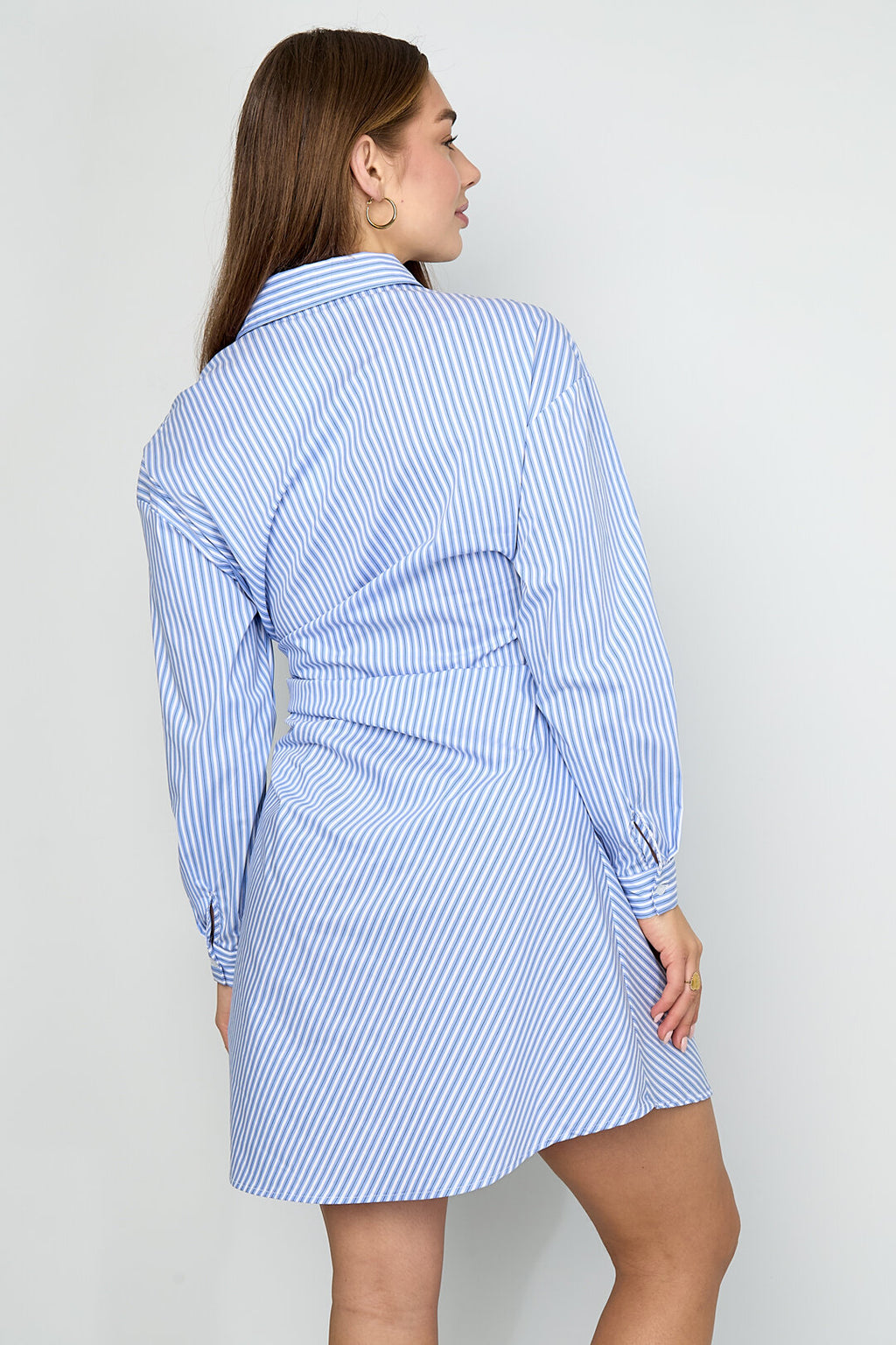 Streepjesjurk met Lange Mouwen