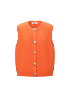Gebreide Vest Casual Solide Kleur