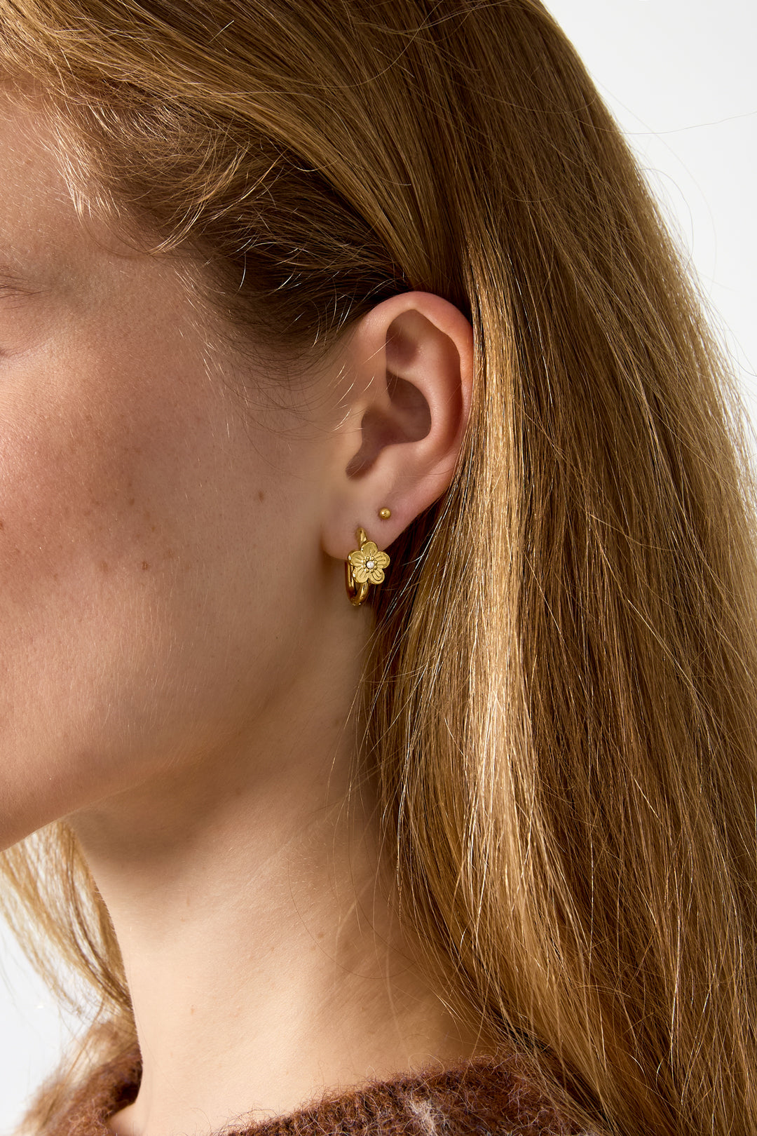 Oorringen Met Bloemmotief