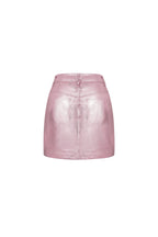 PU Minirok Sexy Solide Kleur 