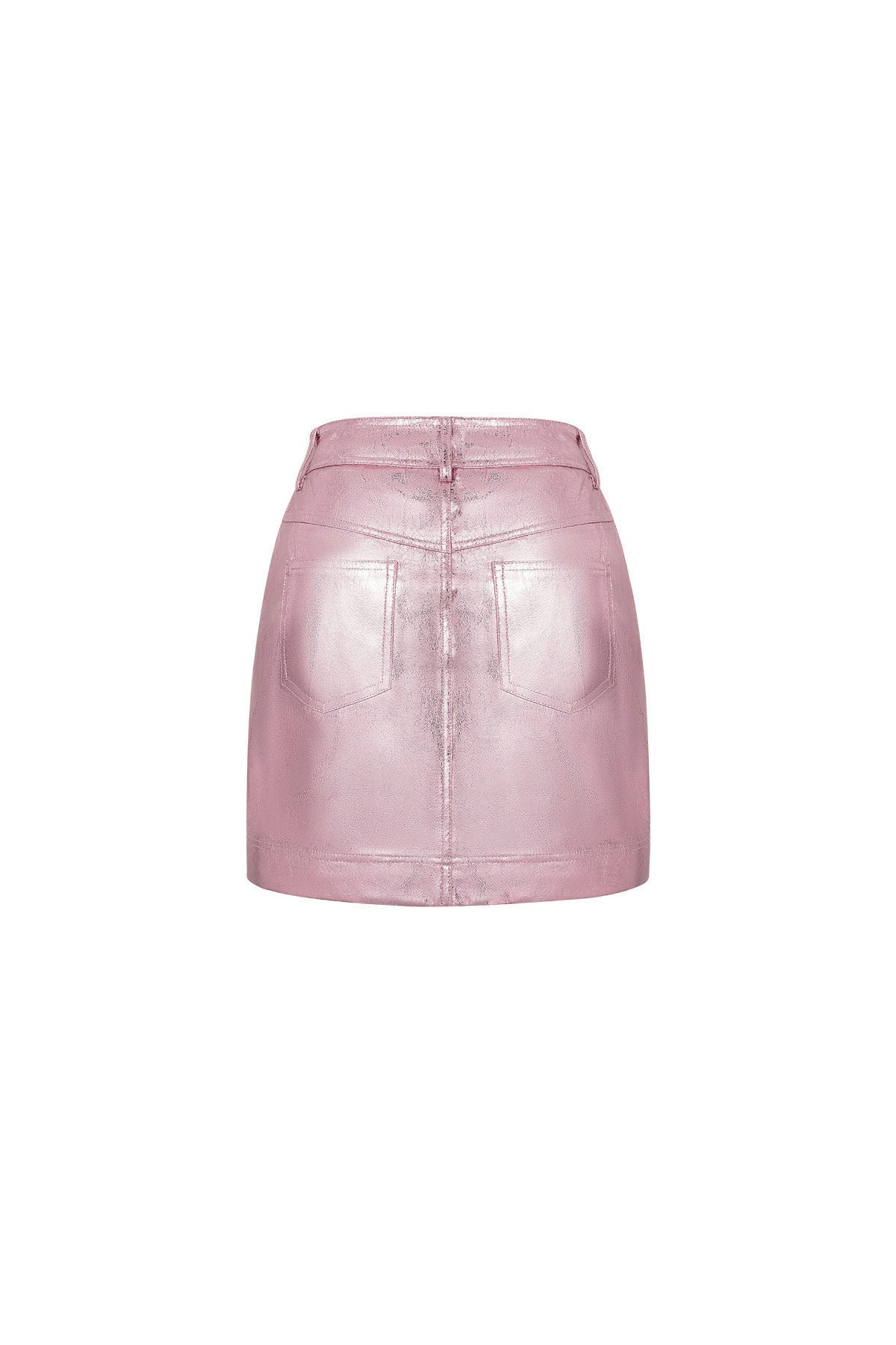 PU Minirok Sexy Solide Kleur 