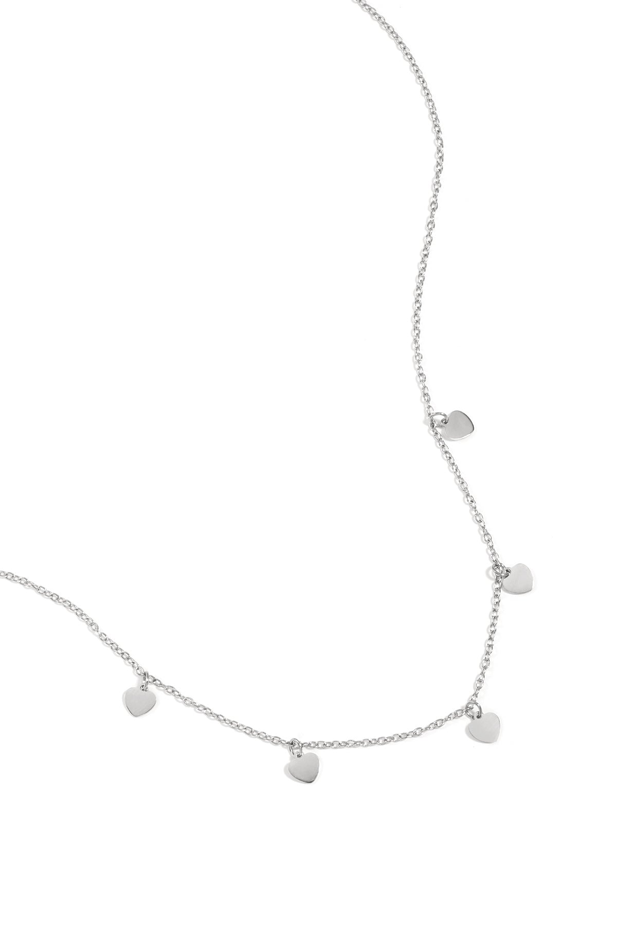 Simpele Ketting Met Hartjes Hangers