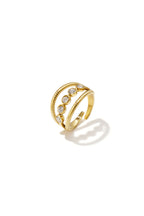 Gelaagde Ring Met Steentjes