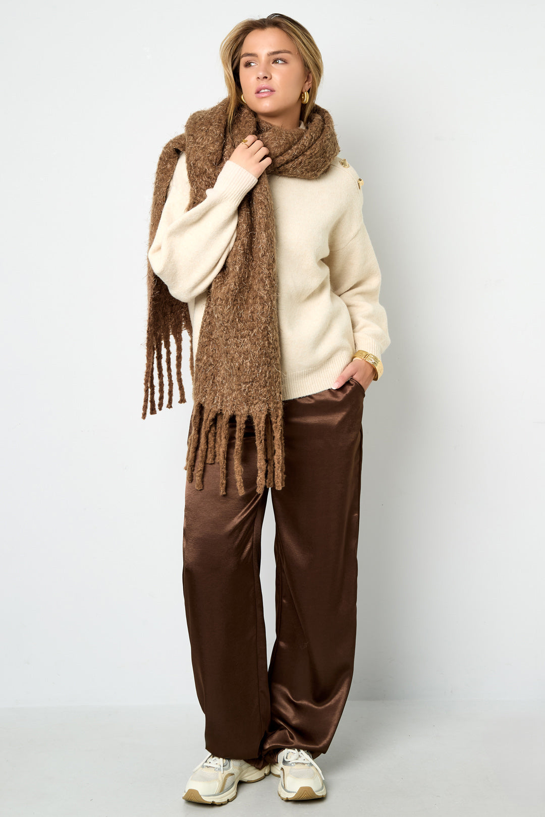 Wintersjaals Effen Kleur