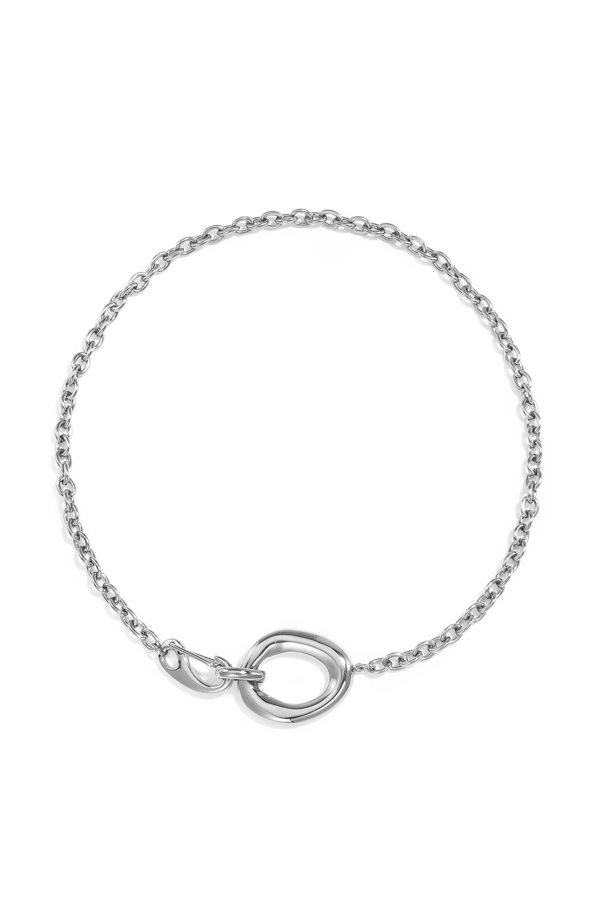 Ketting Met Organische En Ovaalvormige Frontsluiting