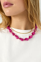 Chique Korte Ketting Met Kralen