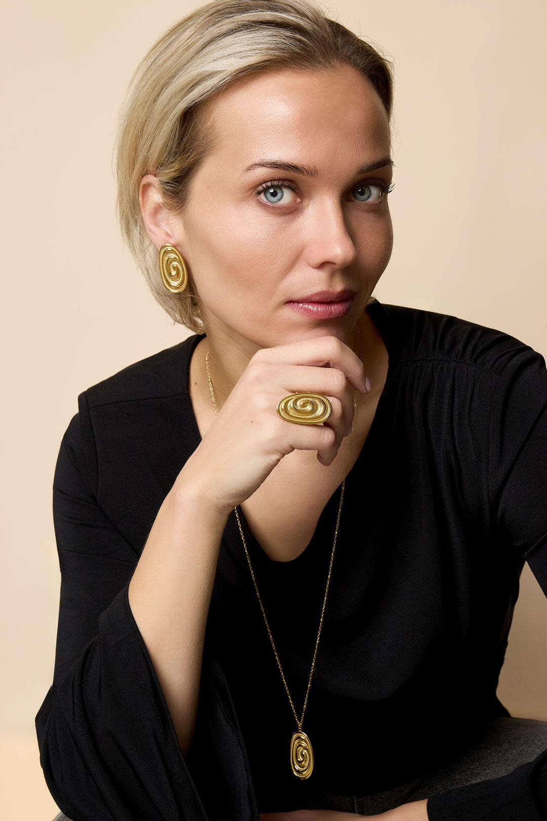 Elegante, Verstelbare, Opvallende Gouden Ring