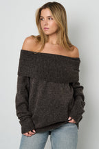Polyestervezel Vrouwen Off-Shoulder Trui 