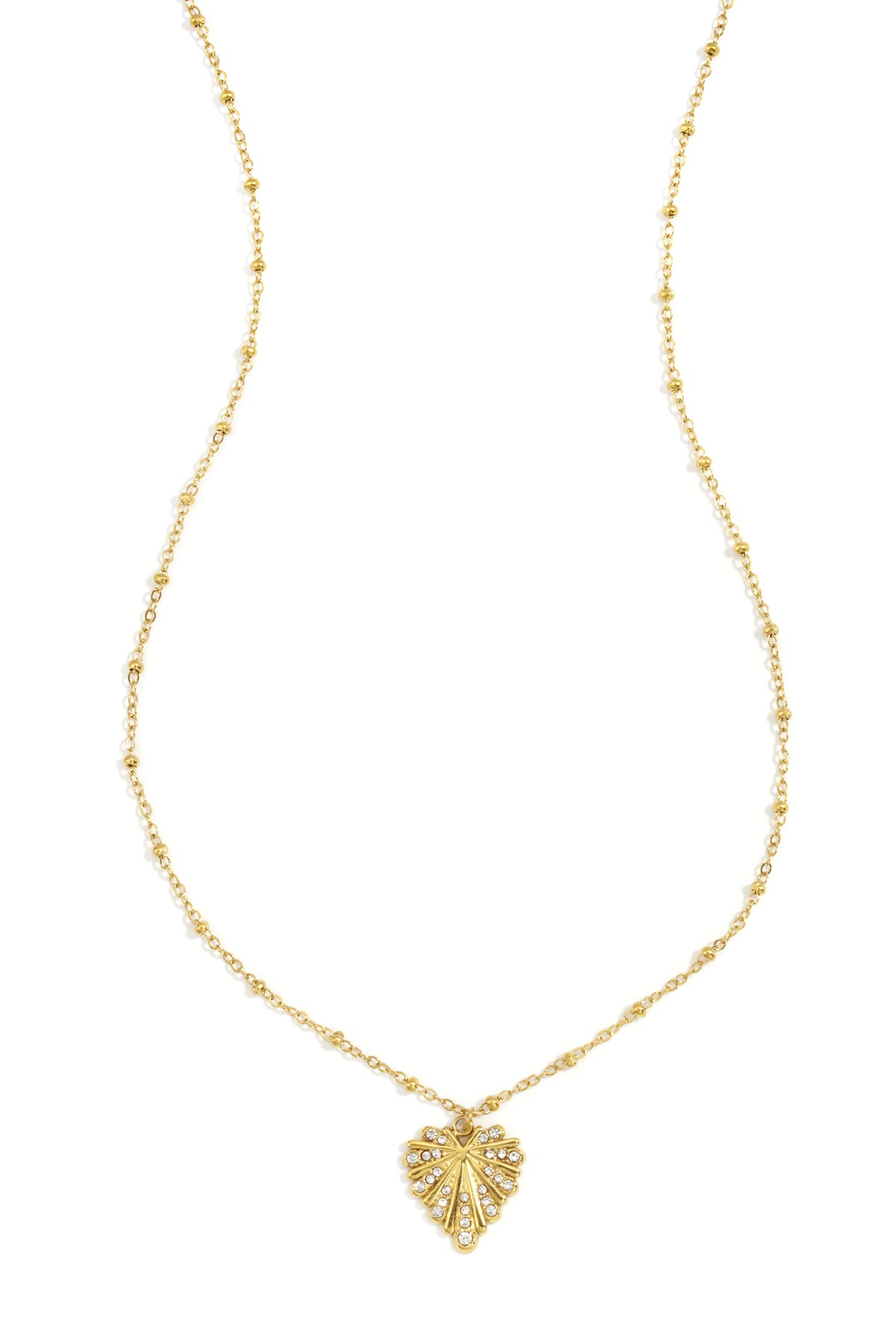 Elegante Hartvormige Hanger Ketting