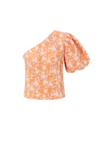 Elegante Bloemenprint Kortemouw Top