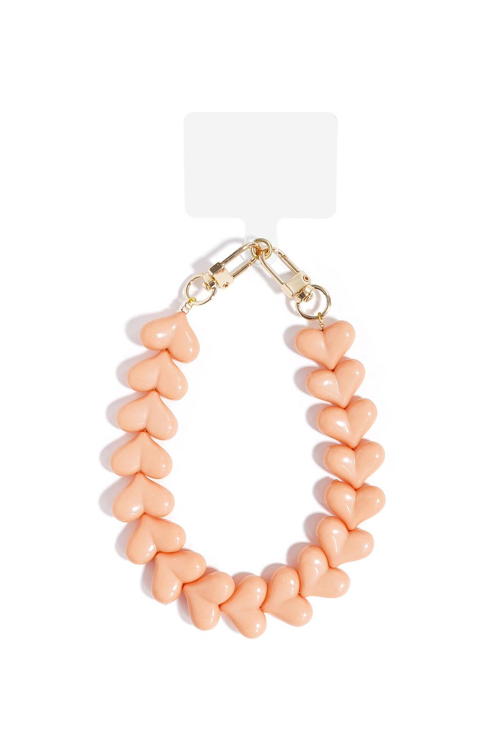 Acryl Hart Telefoonketting