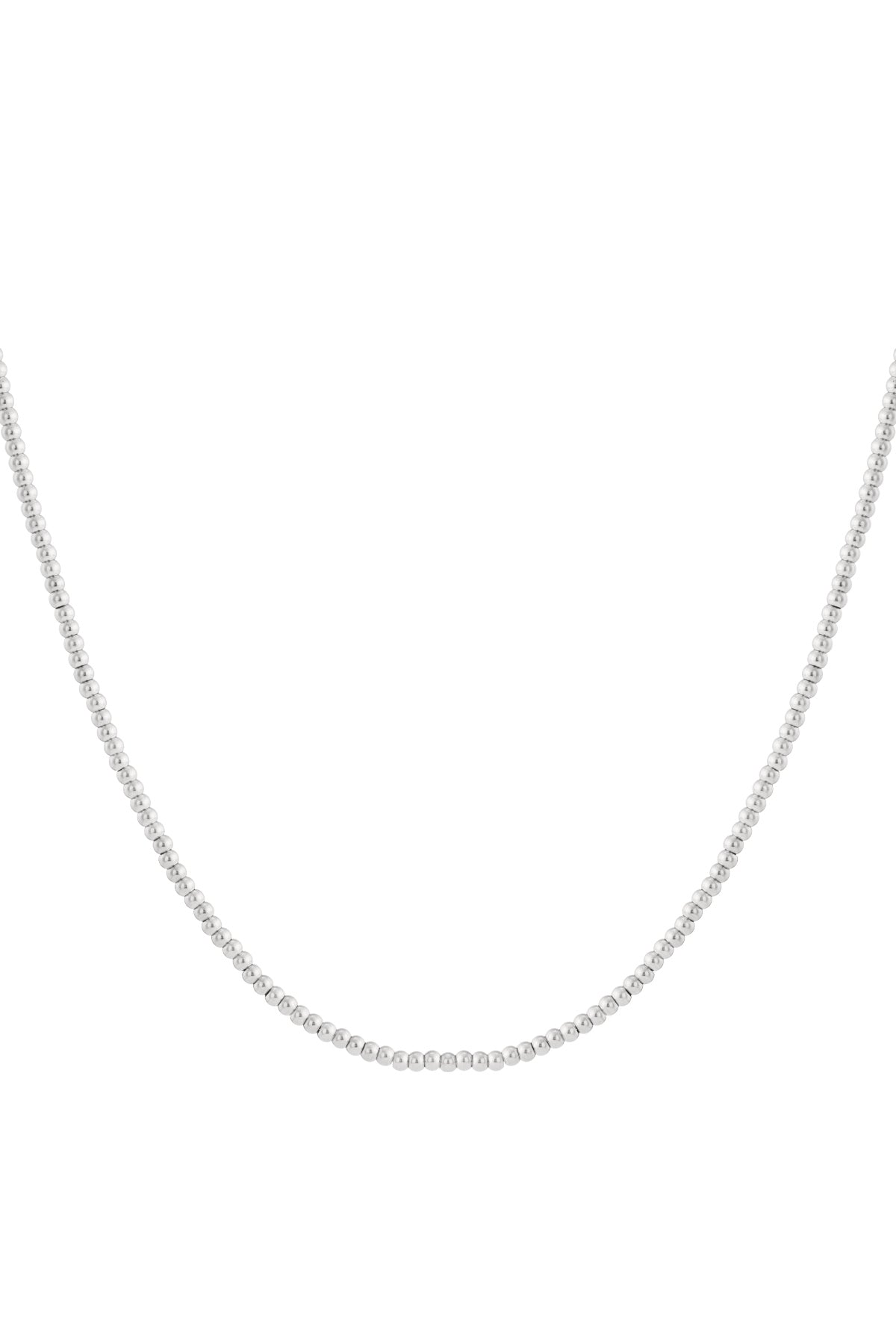 Ketting Van Massieve Kralen - 4 mm