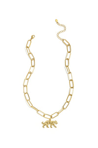 Schakelketting Met Panterbedel