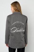 Geweven Jas Elegant Letters