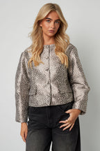 Elegante Jas met Bloemenprint