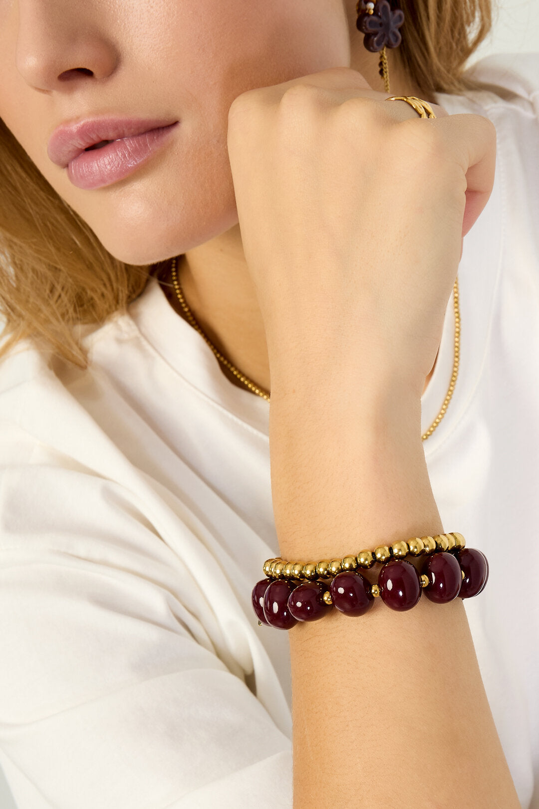 Stijlvolle Acryl Kralenarmbanden