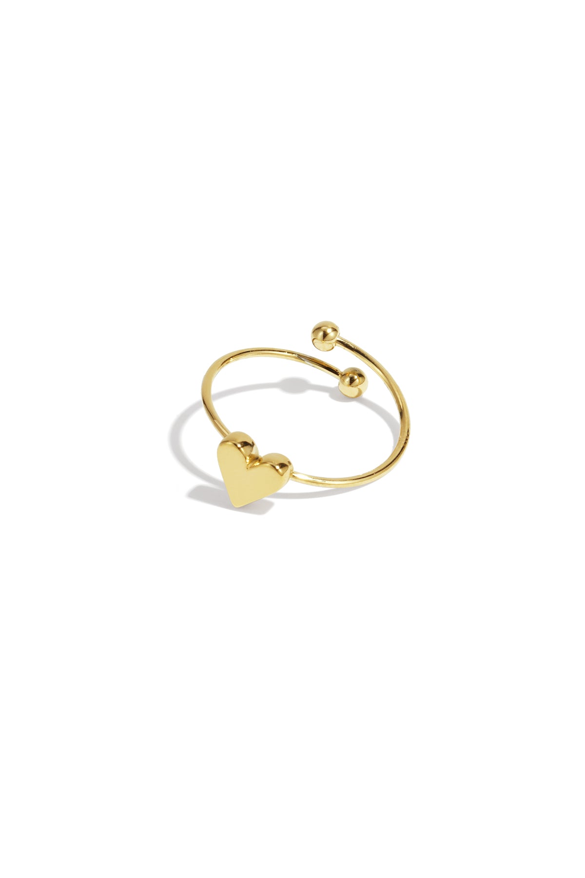 Elegante Minimale Hart Ring