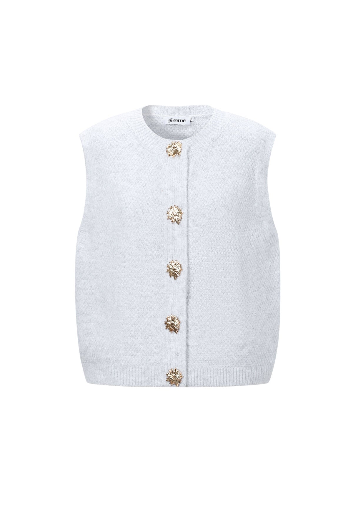 Gebreide Vest Casual Solide Kleur