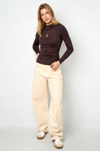 All-Fit Gebreide Lange Mouw Top